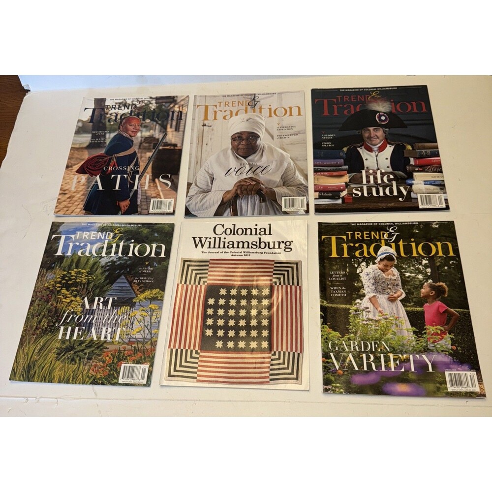 Magazine Trend Tradition Colonial Williamsburg 2022 2021 2020 Spring Autumn Lot
